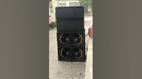 2 dual bass and 2 linearray testing