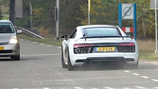 Audi R8 V10 with Capristo Exhaust - Start Up, LOUD Revs and Accelerations!