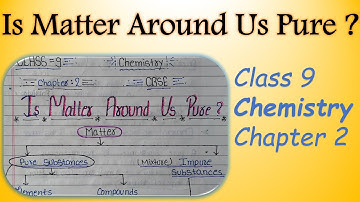 CBSE class 9 Science (chemistry) chapter 2 / Is Matter Around Us Pure ?  notes / #toptargeteducation
