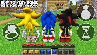 REALISTIC SONIC vs SUPER SONIC VS SHADOW SONIC Inventory Shop MINECRAFT HOW TO PLAY CHALLENGE Movie
