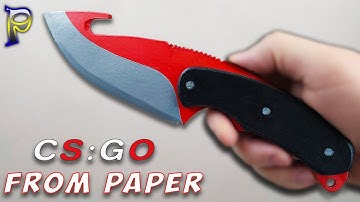 How to make 🗡️ KNIFE GUT KNIFE CS: GO out of paper. DIY paper weapon DIY paper knife CS: GO