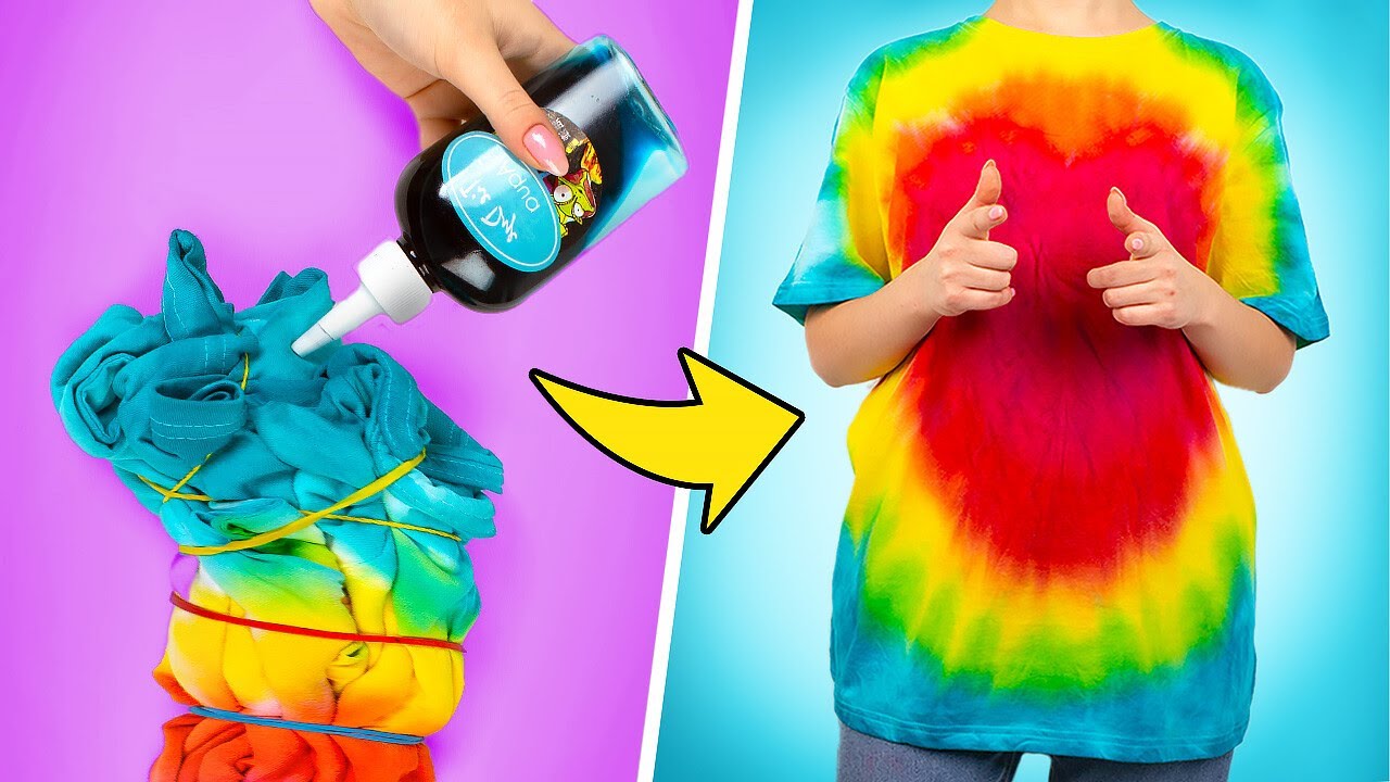 🌈 How To Dye Clothes & Fabrics In Easy and Creative Ways - YouTube