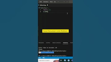 How to Reset Recursion Limit (Python) #pythonprogramming