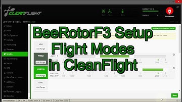 BeeRotor FC Airplane Setup with Cleanflight Part 6.0 (Flight Modes Setup)