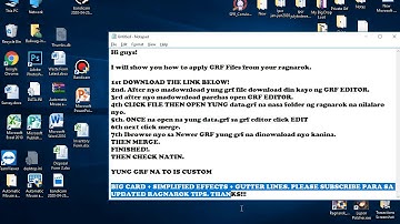 Ragnarok Guides | Applying Custom GRF + Download Link