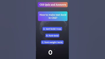 CSS Quiz 24 of 1000 | Cascading Style Sheets Quiz and Answers | Web Development Skills
