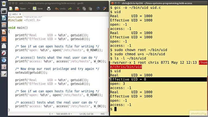 06 02 Difference between Real user and Effective user in Linux System