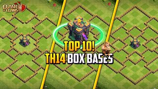 TOP 10! BEST TOWN HALL 14 (TH14) BOX BASES LAYOUT + COPY LINK 2023 | CLASH OF CLANS screenshot 1