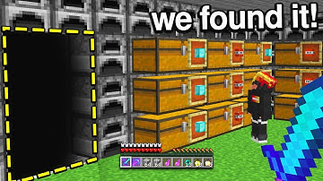 this RICH Minecraft Base was HIDDEN underground.. until i found their SECRET WAY IN!