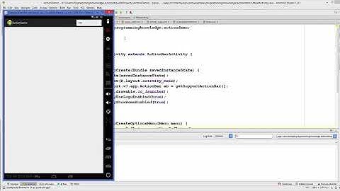 Android Tutorial for Beginners 30 @  Action Bar ActionBar @ Overflow Menu Item HD