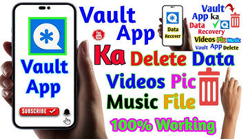 Recovery delete Photo Videos music in Vault app ||wapas dalete Data Vault app||in Hindi