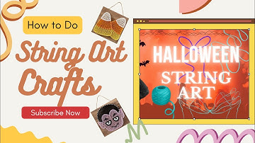 STRING ART CRAFTS #craft #halloween