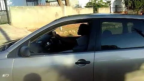 Keorapetse driving a Polo Vivo