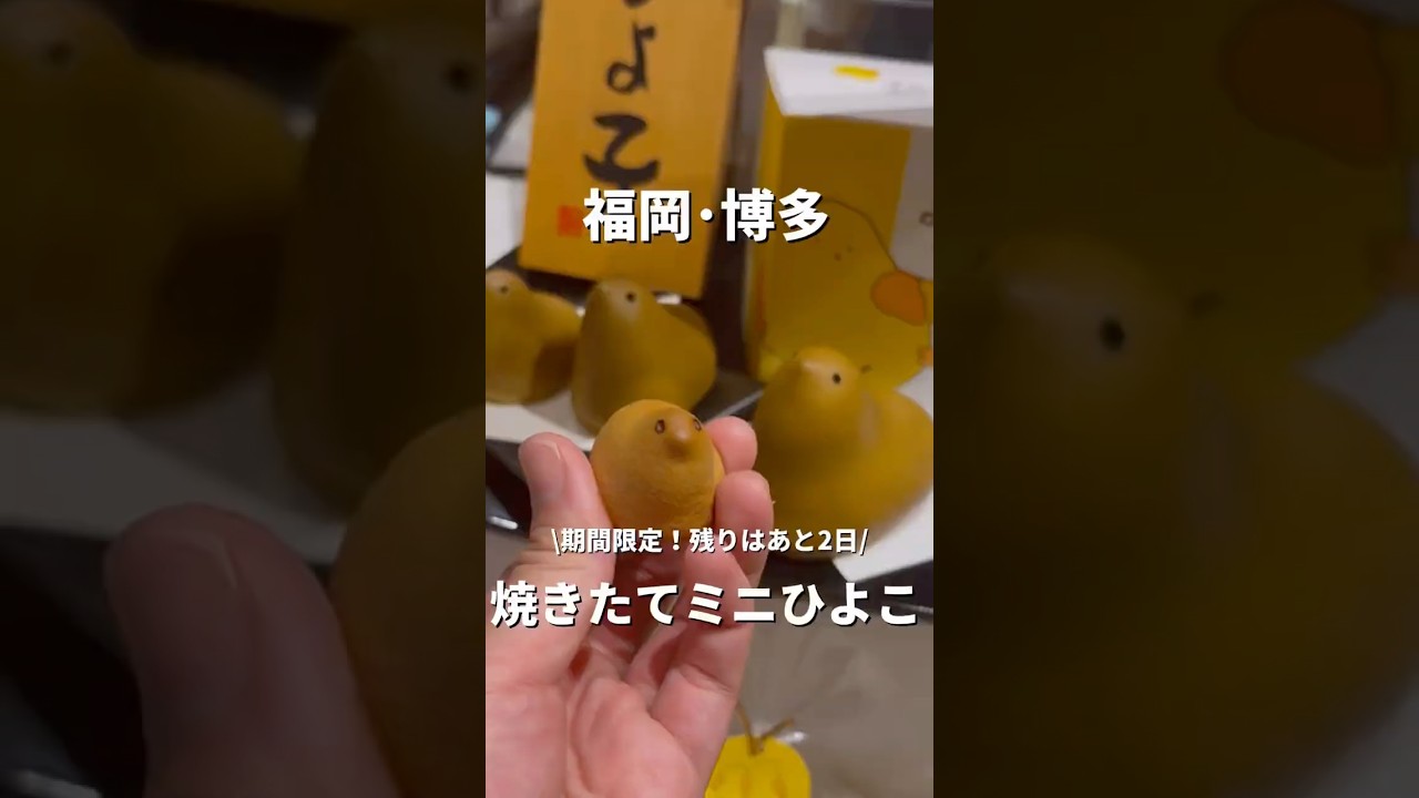 【福岡•博多】焼きたてのひよこが食べられる🐣#福岡#福岡グルメ#fukuoka#fukuokafood#fukuokagourmet