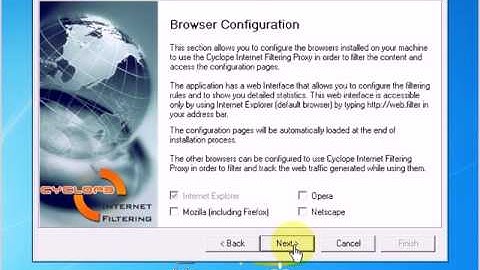 Internet Filtering - Installation and Configuration