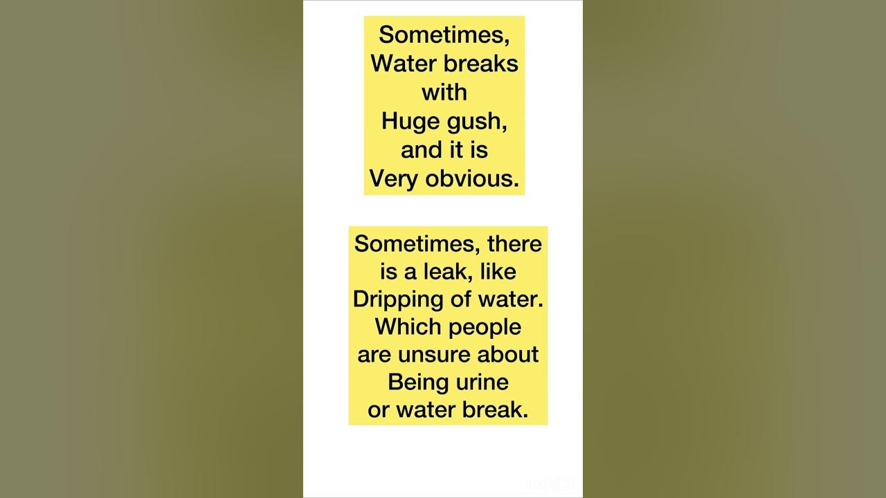 How does water breaks of pregnant women? 🤰 shortvideo pregnancy 