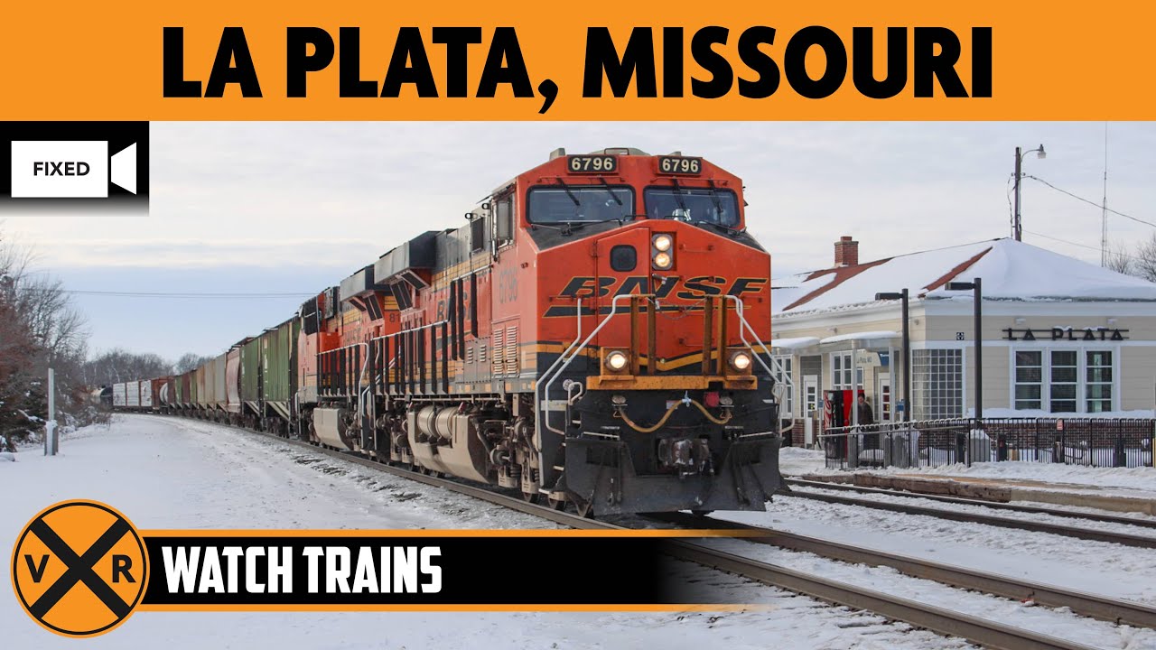 La Plata, Missouri, USA | LIVE Train Camera (Fixed View – East)