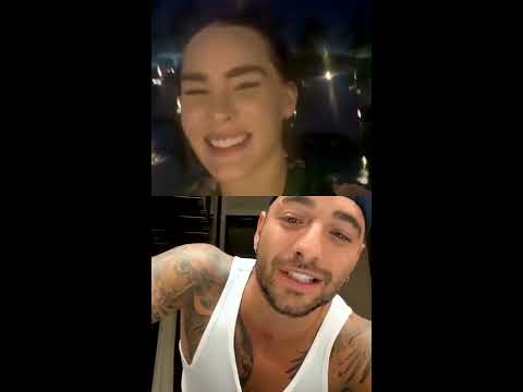 Video: Maluma And Belinda Flirt In A Live On Social Networks