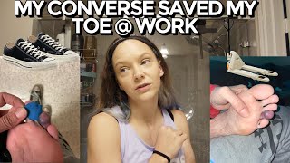 My Toe Got Ran Over By A Jack At Work