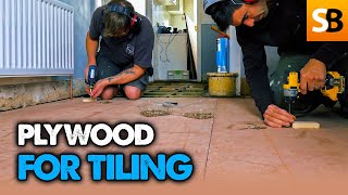 How to Plywood a Floor for Tiling