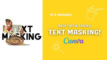 Canva tricks , How to create text masking in canva, masking effect