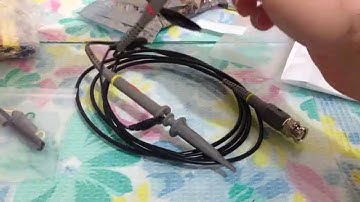 2pcs P6100 DC-100MHz Oscilloscope Tester Scope Clip Probe