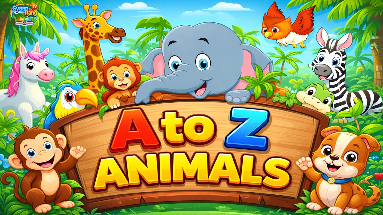 ABC Animals Song | A for Alligator B for Bear C for Cat | A to Z Animal ...