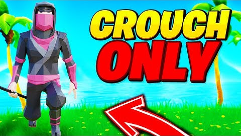 CROUCHING ONLY in 1v1.LOL!