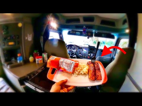 I Cooked A Salmon Inside My Semi Truck… It Was A Bad Idea (Camping Meal)