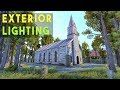 Exterior lighting and post processing in unity