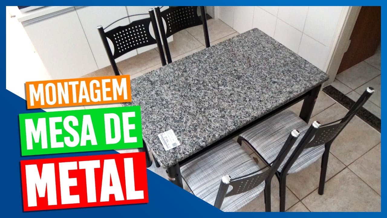 Conjunto de Mesa Com 6 Cadeiras Para Cozinha Tampo Retangular e Granito  1,50m Branco Sofia Ciplafe