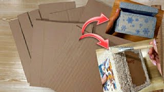 Как из обычного картона сделать красивую  шкатулку/ How to make a box out of cardboard