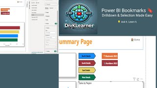 Power BI Bookmarks Tutorial | Drillthrough, Selections & Home Reset