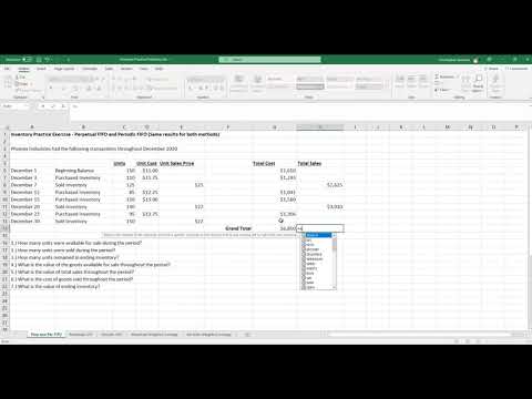 Inventory Accounting Practice