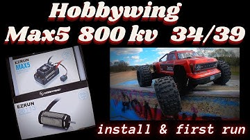 ARRMA Outcast 8s BLX MAX5 Combo \ 800kv 34/39  install & first drive