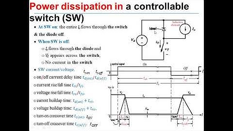 Power Electronics Lecture 5 - Part 1 (Switches Dissipation Power)