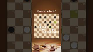 5 Moves to Win: Can you find the solution #checkers #shorts #draughts