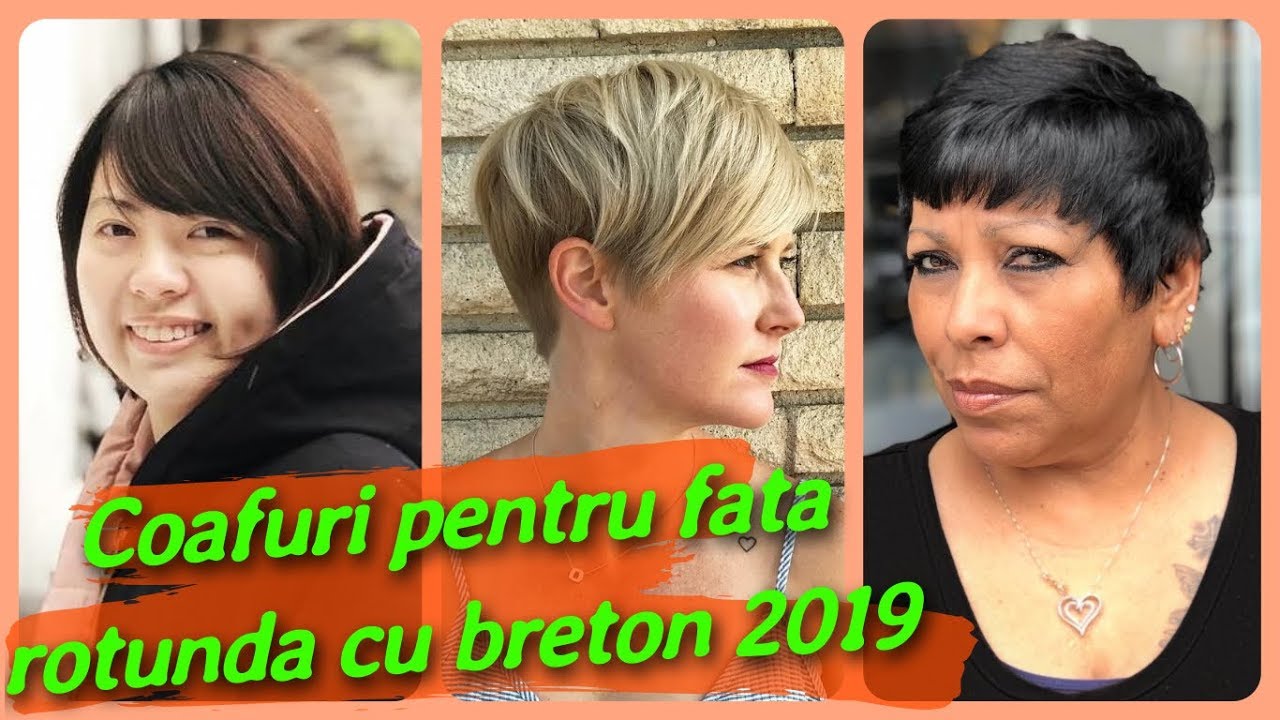 Top 20 Coafuri Pentru Fata Rotunda Cu Breton Femei 2019 Youtube
