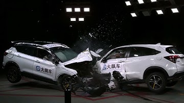 Crash Honda VEZEL into Geely Binyue The car-to-car tests what might happen