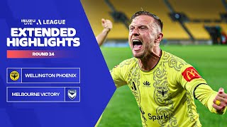Wellington Phoenix v Melbourne Victory - Extended Highlights | Isuzu UTE A-League 2023-24 | Round 24