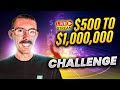 $500 to $1 Million Trading Challenge: Live Trading Bitcoin