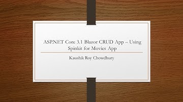 ASP.NET Core 3.1 Blazor CRUD App - Using Spinkit for Movies App