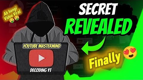 Finally😍 @decodingyt Secrets Revealed || Cracked Algorithm ||