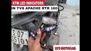 KTM LED Indicators in tvs Apache Rtr 160
