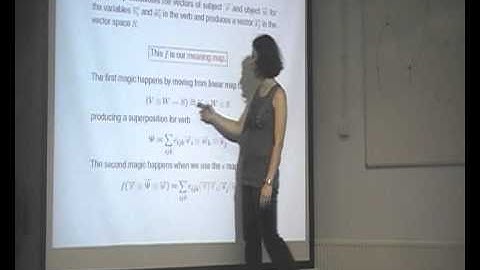 Mehrnoosh Sadrzadeh: "What is the vector space content of what we say?"