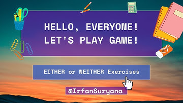 EITHER or NEITHER Exercise | Grammar Quiz for ESL and English Learners | ESL Games