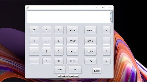 Scientific Calculator Using Java | Swing Application | Netbeans