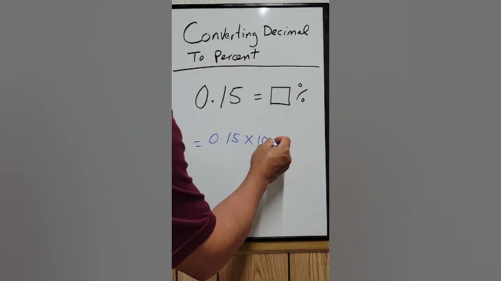 Converting Decimal To Percent #math #mathematics #maths #decimal #percentage