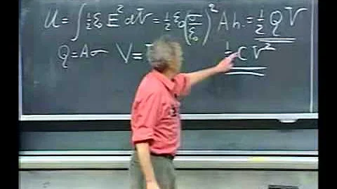 Electromagnetism Lec 7 Capacitance and Field Energy Energy stored in a capacitor