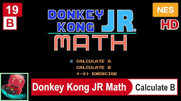 [Donkey Kong JR. Math] (NES) - Calculate B, 1080p Full HD